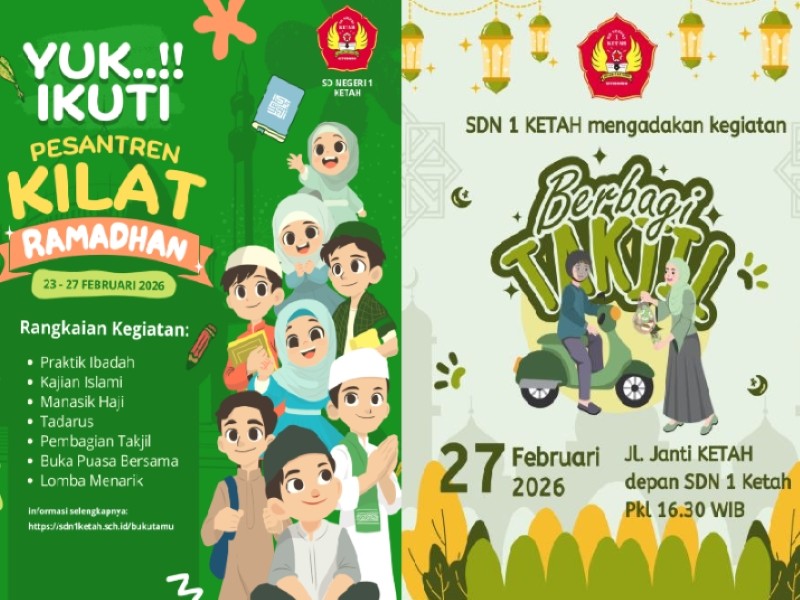 Pesantren Kilat Ramadhan SD Negeri 1 Ketah 2026: Menumbuhkan Iman, Karakter, dan Kepedulian Sosial Sejak Dini